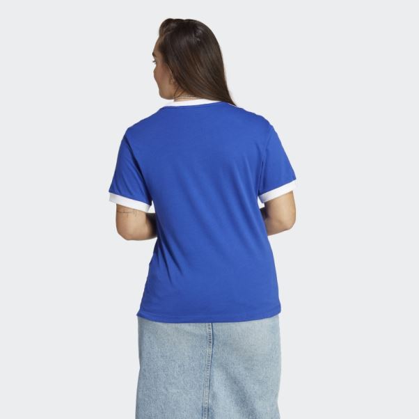 T-shirt Adidas Adicolor Classics 3 Bandes Bleu