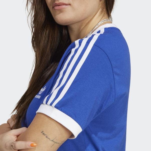 T-shirt Adidas Adicolor Classics 3 Bandes Bleu