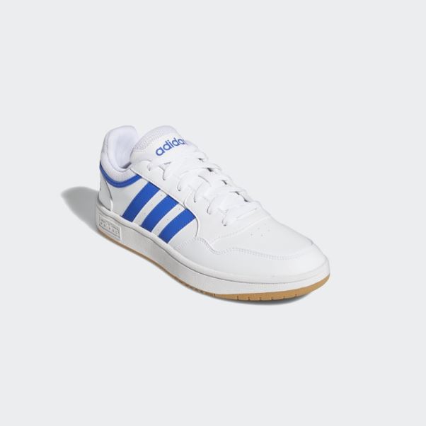 Adidas Hoops 3.0 Low Classique Vintage Chaussures Blanc