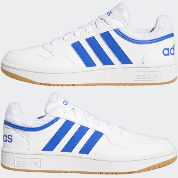 Adidas Hoops 3.0 Low Classique Vintage Chaussures Blanc
