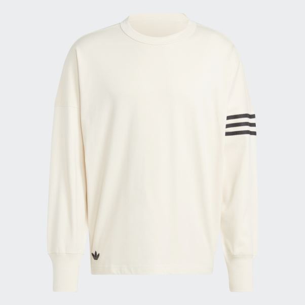 Tee Shirt Manches Longues Adicolor Neuclassics Blanc Adidas