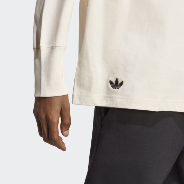 Tee Shirt Manches Longues Adicolor Neuclassics Blanc Adidas