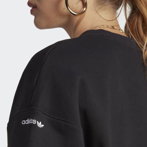Sweat Adidas Boyfriend Crew Noir