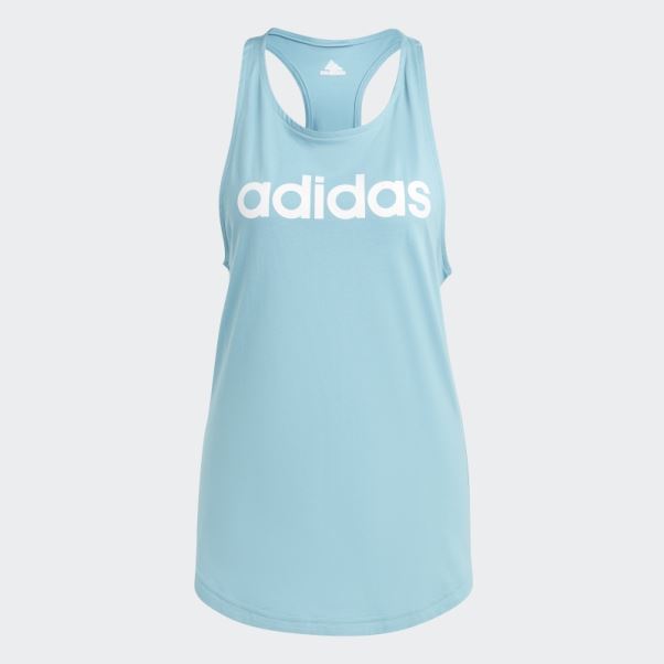 Débardeur Adidas Essentials Bleu Ample Avec Logo