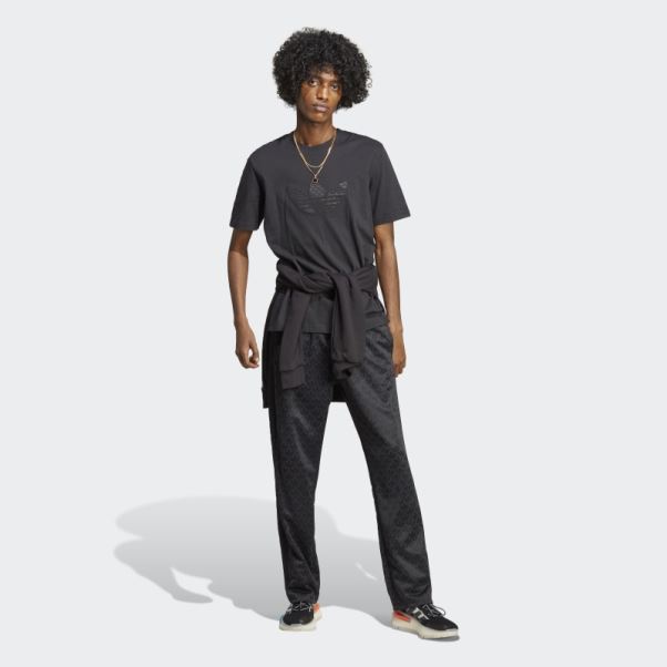 T-shirt Monogramme Graphique Adidas Noir