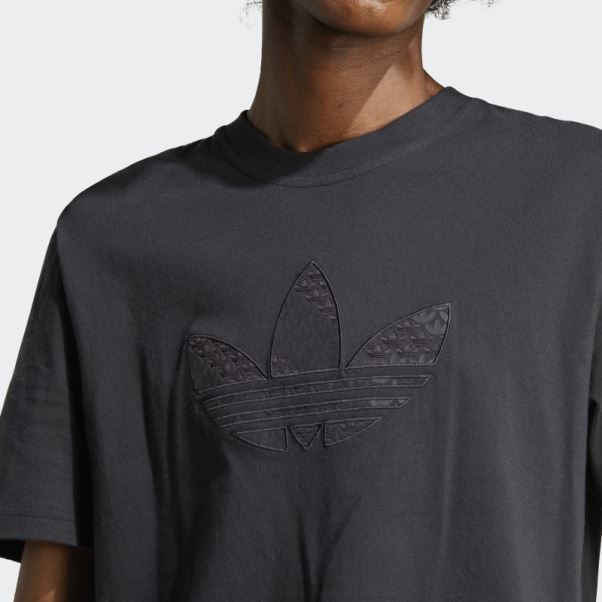 T-shirt Monogramme Graphique Adidas Noir