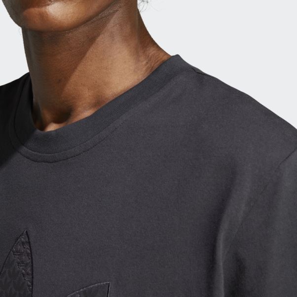 T-shirt Monogramme Graphique Adidas Noir