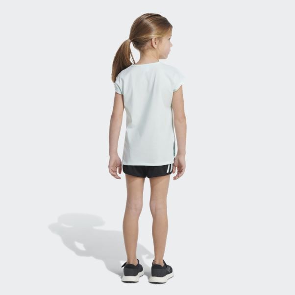 Ensemble T-shirt Graphique Et Short En Mesh Ice Mint Adidas
