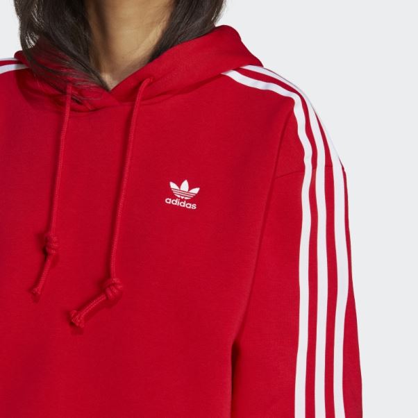 Adidas Adicolor Classics Sweat à Capuche Court écarlate