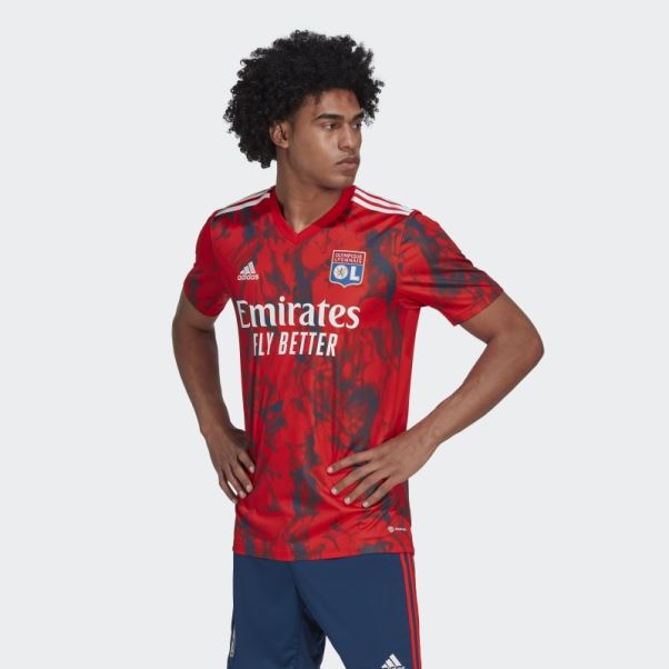 Adidas Maillot Extérieur Olympique Lyonnais 22/23 Rouge