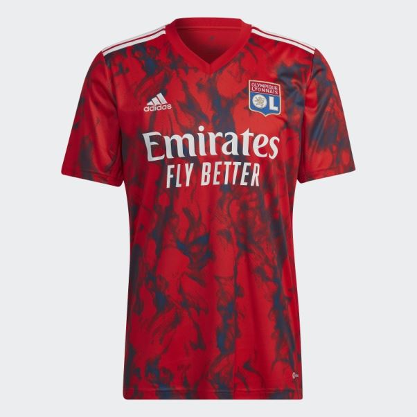Adidas Maillot Extérieur Olympique Lyonnais 22/23 Rouge