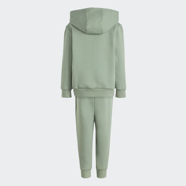 Adicolor Sweat à Capuche Argent Vert Ensemble Adidas