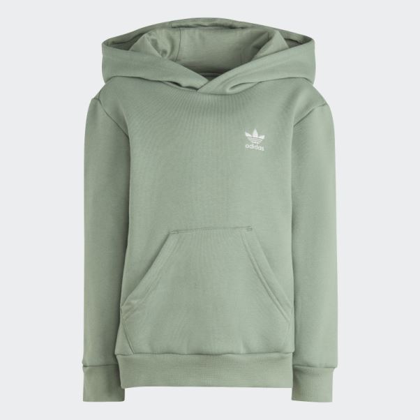 Adicolor Sweat à Capuche Argent Vert Ensemble Adidas