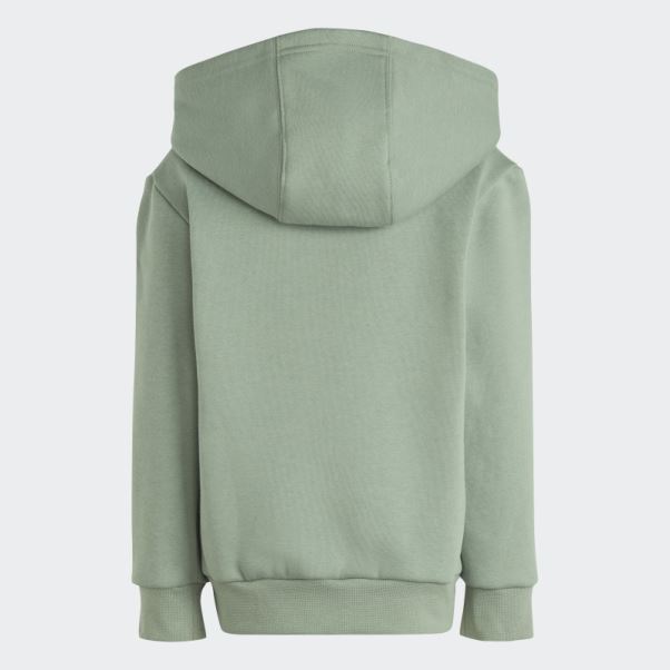 Adicolor Sweat à Capuche Argent Vert Ensemble Adidas