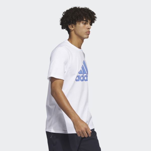 Remplissage Stylo Logo Blanc - T-shirt Graphique Sportswear Adidas