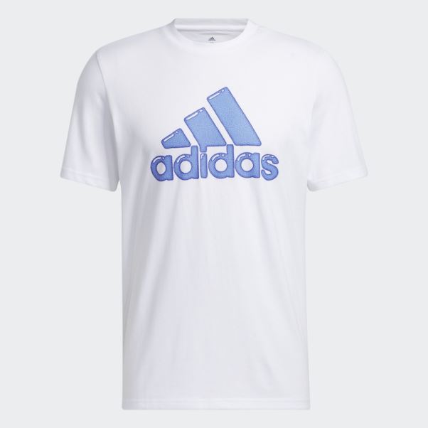 Remplissage Stylo Logo Blanc - T-shirt Graphique Sportswear Adidas
