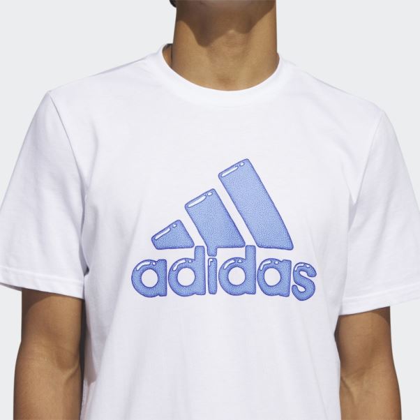 Remplissage Stylo Logo Blanc - T-shirt Graphique Sportswear Adidas