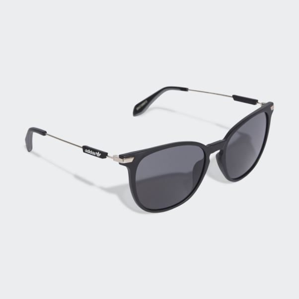 Adidas Lunettes De Soleil Originales Noires Antiques Or0074