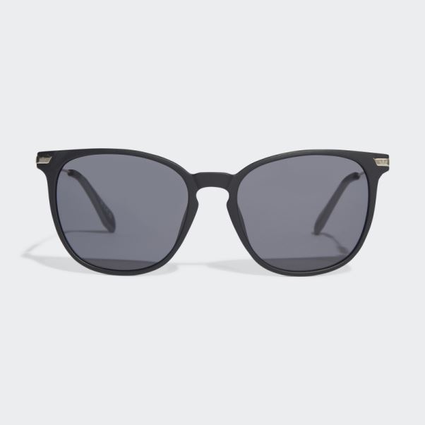 Adidas Lunettes De Soleil Originales Noires Antiques Or0074