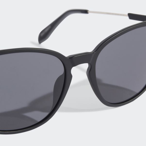 Adidas Lunettes De Soleil Originales Noires Antiques Or0074