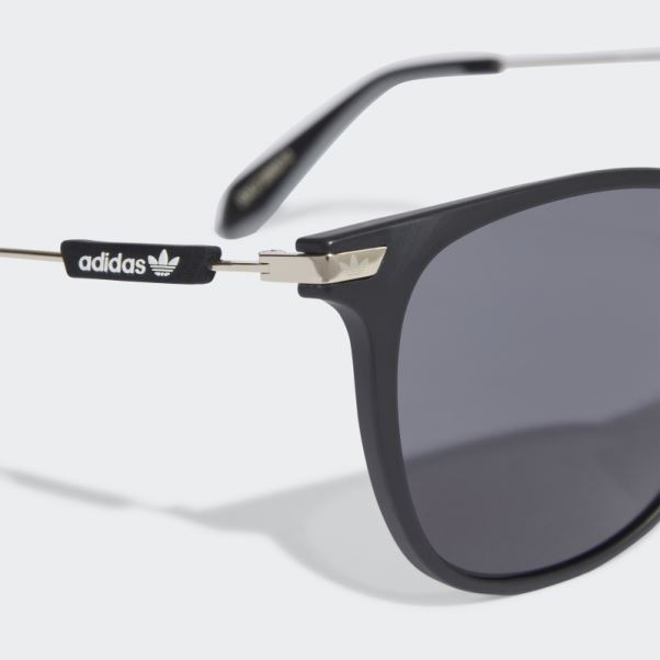 Adidas Lunettes De Soleil Originales Noires Antiques Or0074