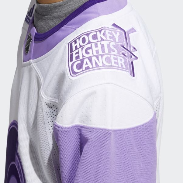 Adidas Maillot Blanc Sénateurs Hockey Lutte Contre Le Cancer