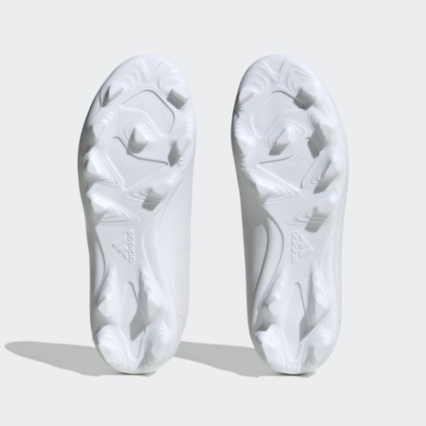 Adidas Predator Precision.4 Chaussures De Football Pour Terrain Souple Blanc