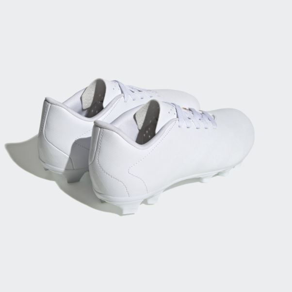Adidas Predator Precision.4 Chaussures De Football Pour Terrain Souple Blanc