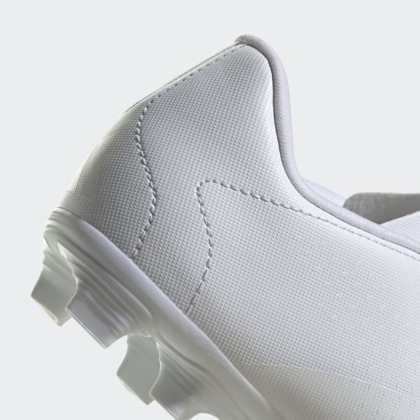 Adidas Predator Precision.4 Chaussures De Football Pour Terrain Souple Blanc