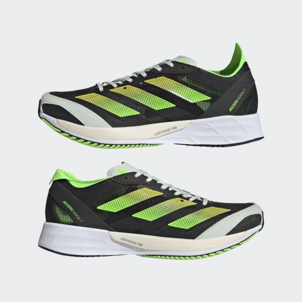 Vert Adidas Adizero Adios 7 Chaussures Chaud