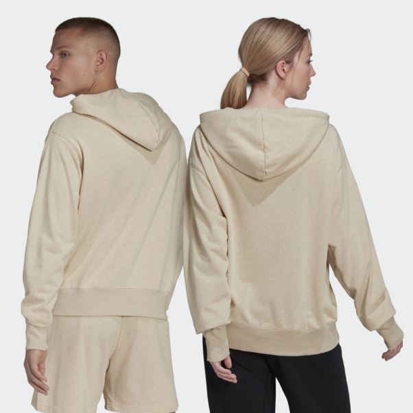 Sweat à Capuche Teint Botaniquement (non Genré) Botanique Beige Mel Adidas