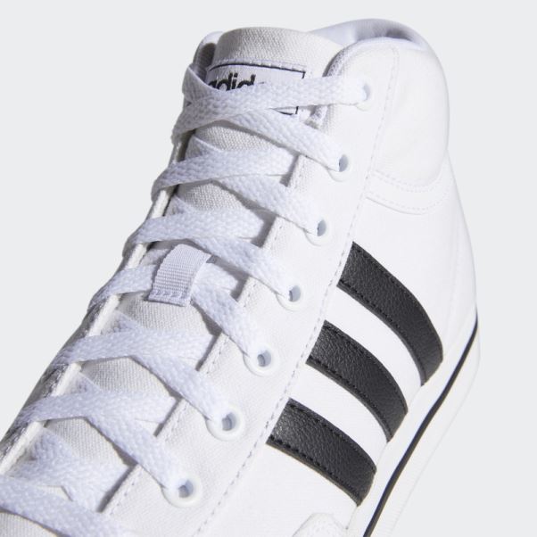 Chaussures De Skateboard Adidas Retrovulc Mid En Toile Blanc