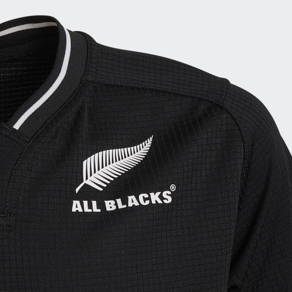 Adidas Maillot All Blacks Rugby Domicile Blanc élégant