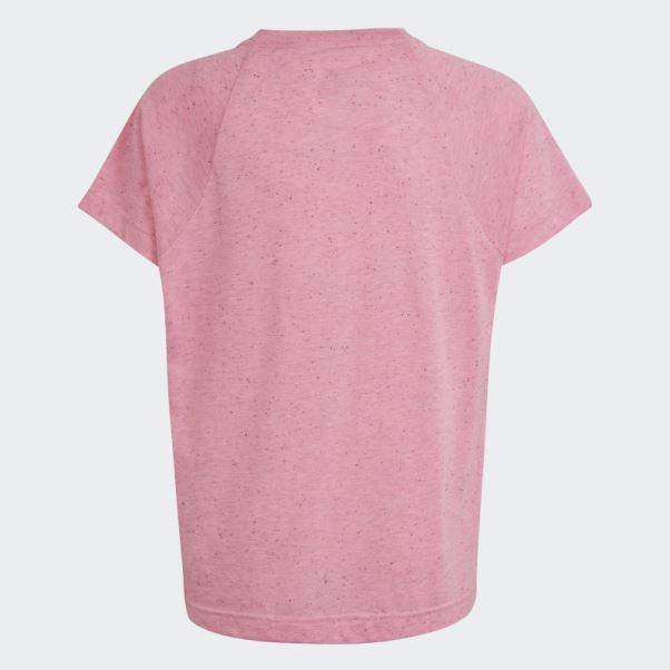 T-shirt Adidas Future Icons Ample En Coton Rose Avec écusson De Sport