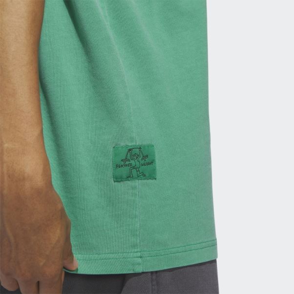 Tee Shirt Poids Plume Shmoofoil Adidas Court Green