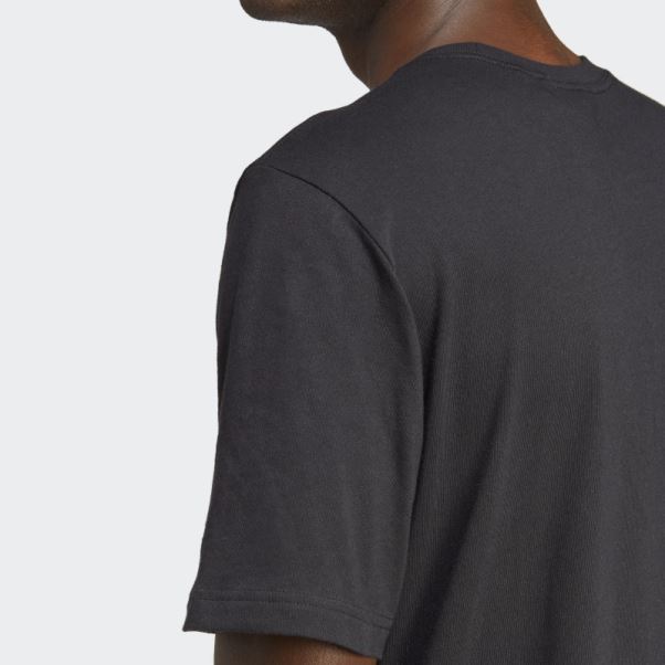 Tee Shirt Chaines Dorées Noir - 50 Ans De Trèfle Adidas