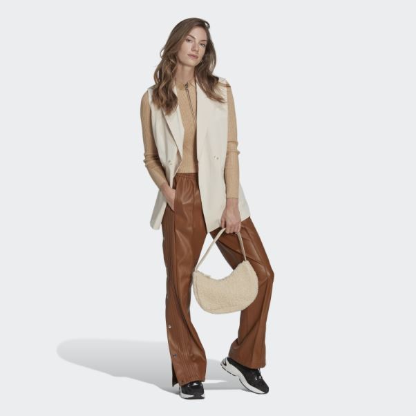 Pantalon Adibreak Centre Stage Similicuir Adidas Marron