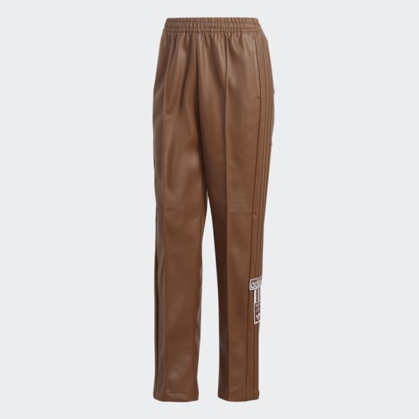 Pantalon Adibreak Centre Stage Similicuir Adidas Marron