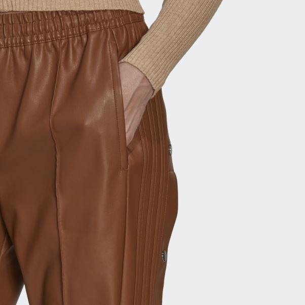 Pantalon Adibreak Centre Stage Similicuir Adidas Marron