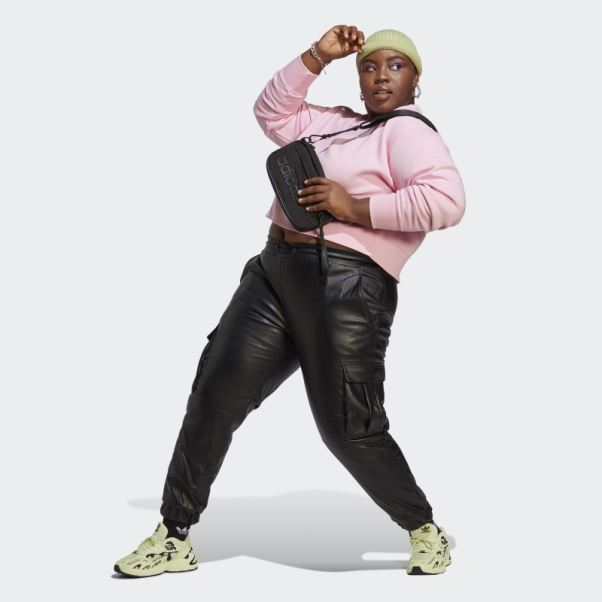 Sweat Adicolor Essentials Crew (taille Plus) True Pink Adidas