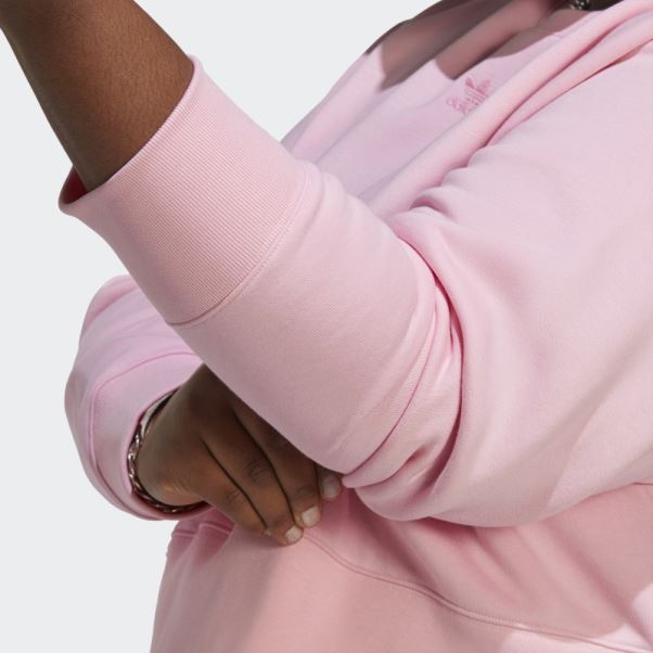 Sweat Adicolor Essentials Crew (taille Plus) True Pink Adidas