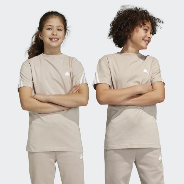 T-shirt à 3 Bandes Taupe Future Icons Adidas