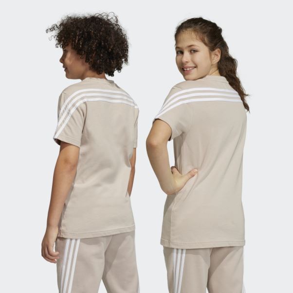 T-shirt à 3 Bandes Taupe Future Icons Adidas