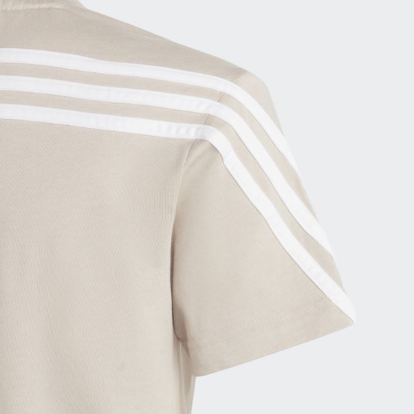 T-shirt à 3 Bandes Taupe Future Icons Adidas