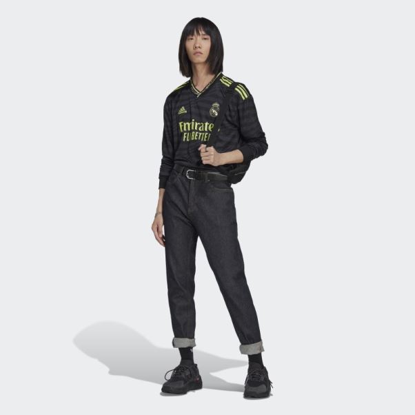 Adidas Maillot Real Madrid 22/23 Manches Longues Third Authentique Noir
