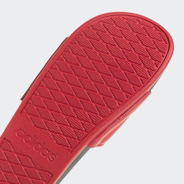 Adidas Adilette Confort Slides Rouge