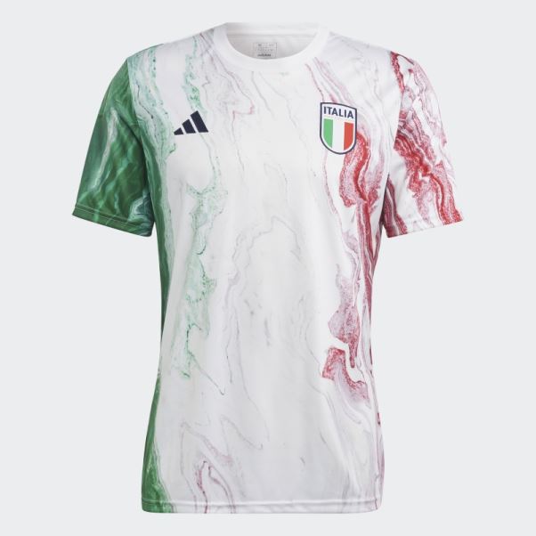 Maillot Pré-match Adidas Italie Rouge Chaud