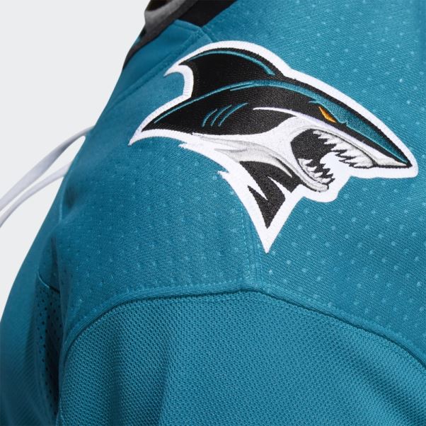 Maillot Adidas Sharks Domicile Authentique Bleu Turquoise