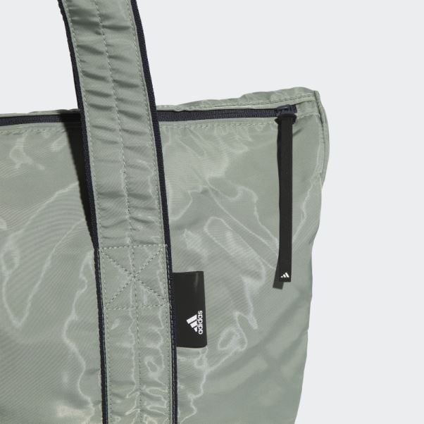 Sac Porté épaule Adidas Studio Tote Vert Argenté
