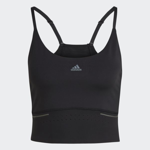 Hiit 45 Seconds Crop Débardeur Adidas Noir